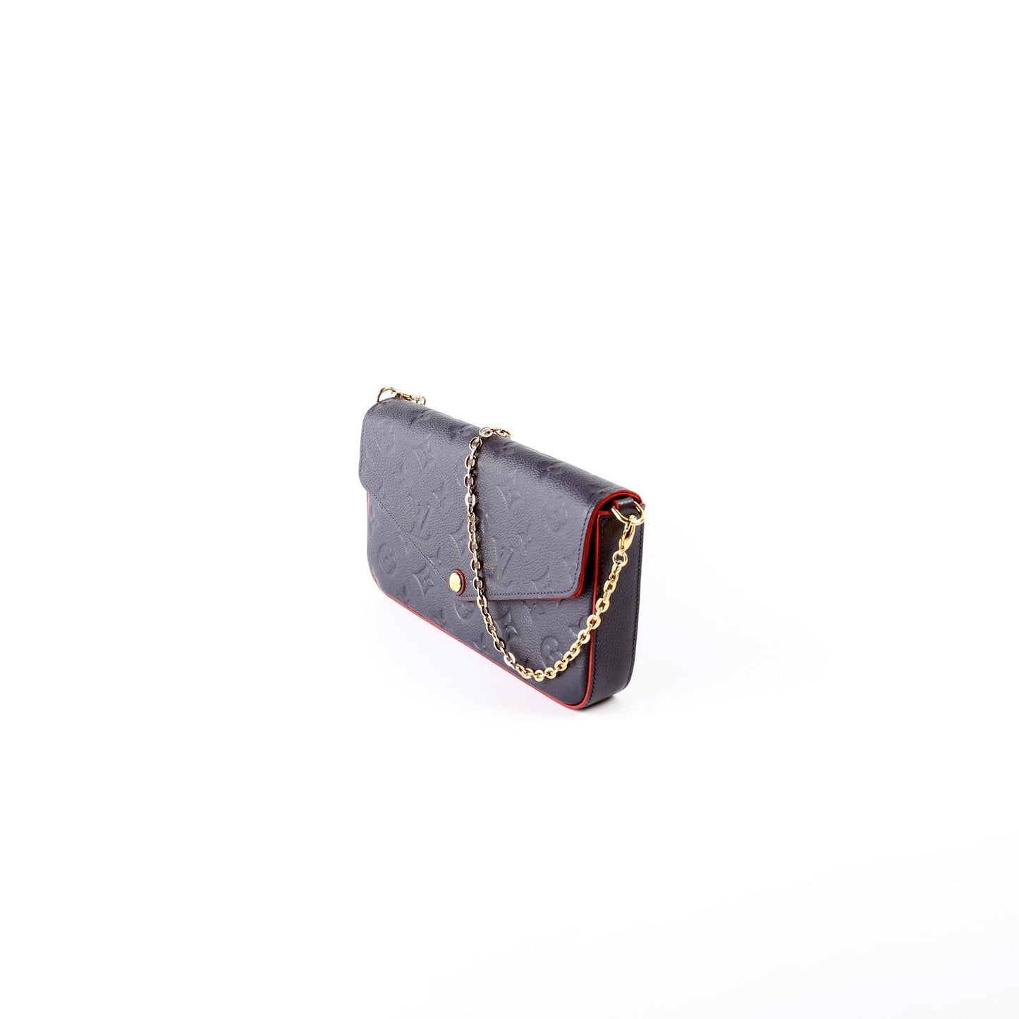 Louis Vuitton Pochette Felicie Navy Empreinte Clutch Bag Empreinte Navy