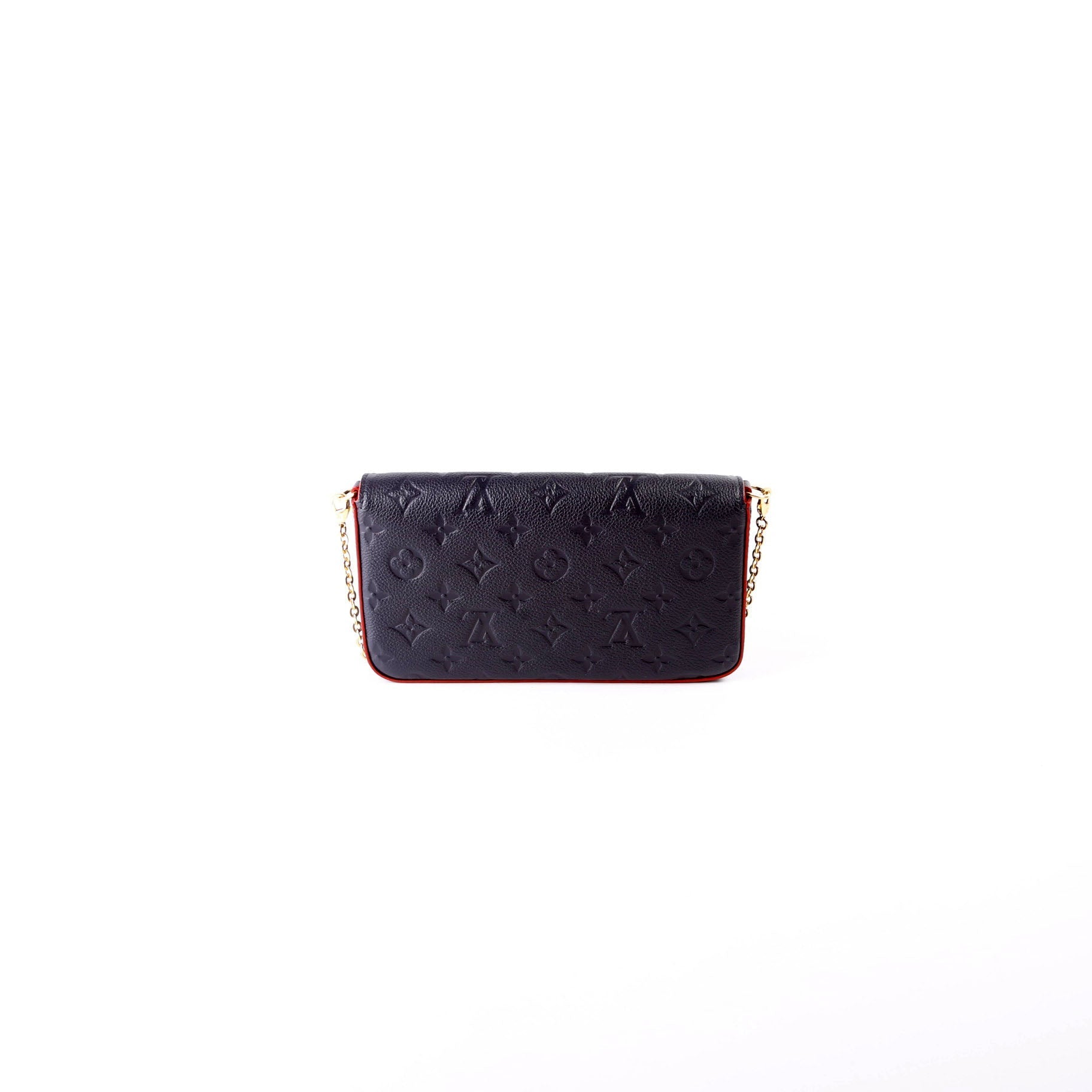Louis Vuitton Pochette Felicie Navy Empreinte Clutch Bag Empreinte Navy