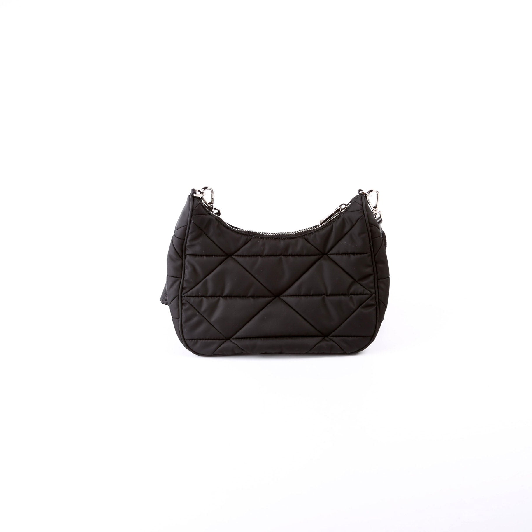 Prada Padded Re Shoulder Bag Nylon Black Black Bag