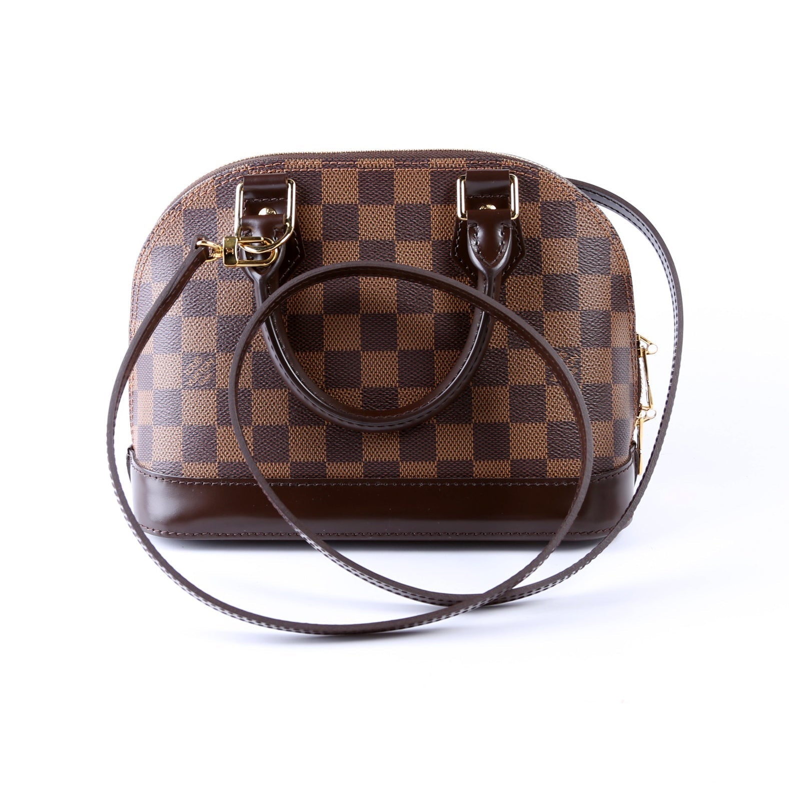 Louis Vuitton Alma BB Ebene Damier Handbag Ebene 19