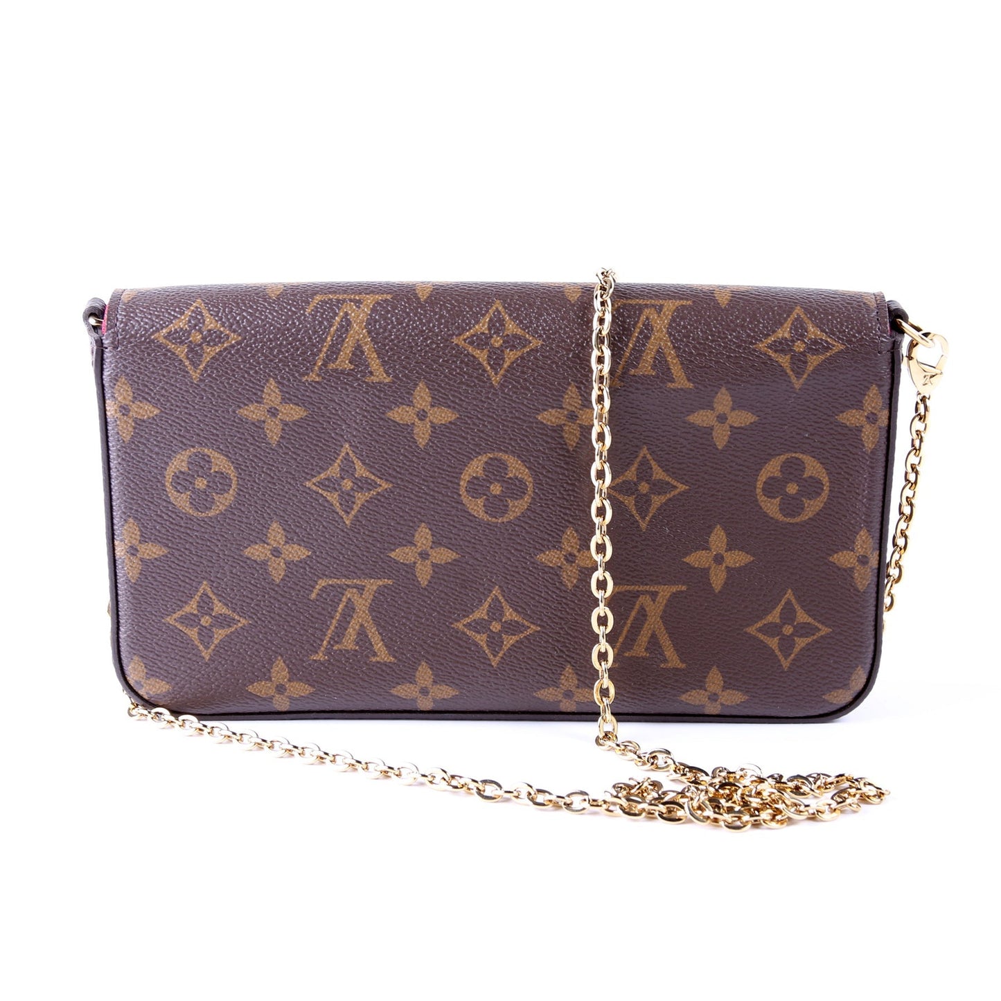 Louis Vuitton Pochette Felicie Berry Monogram Clutch Bag Berry 2