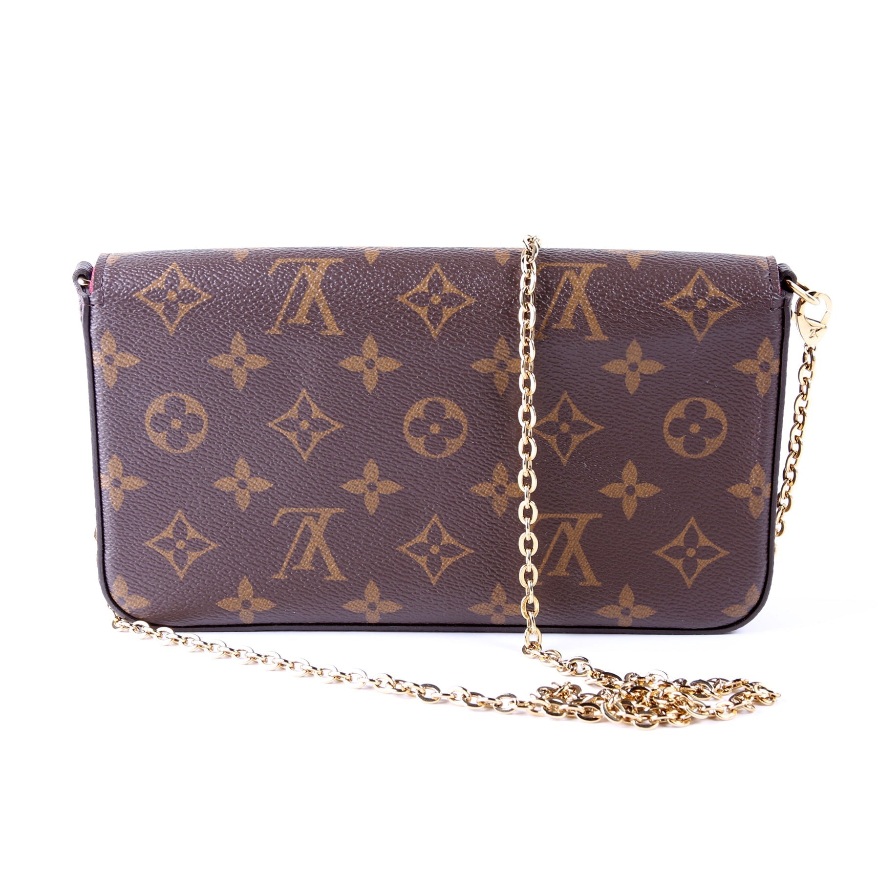 Louis Vuitton Pochette Felicie Berry Monogram Clutch Bag Berry 2
