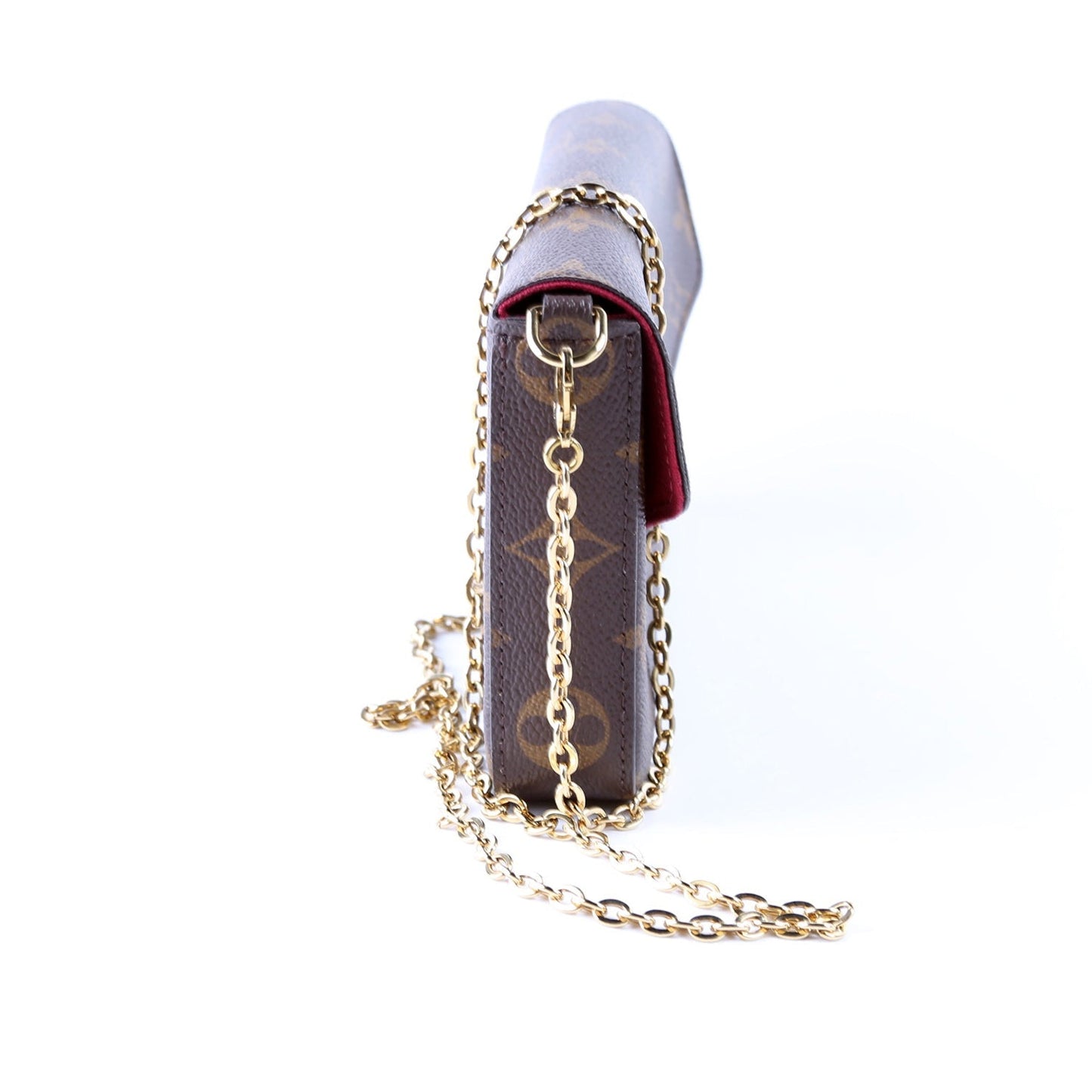 Louis Vuitton Pochette Felicie Berry Monogram Clutch Bag Berry 2