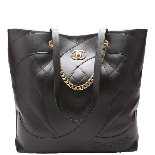 Chanel Club Monaco Calfskin RFID Black Tote Bag