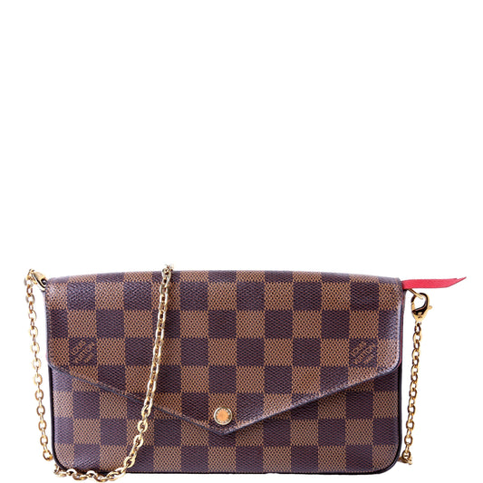 Louis Vuitton Pochette Felicie Ebene Clutch Bag Ebene 1