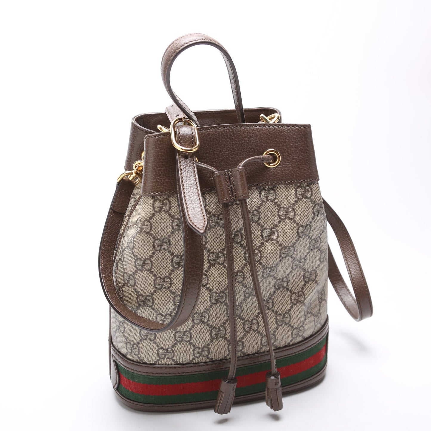 Gucci Ophidia Flora Brown Bucket Bag