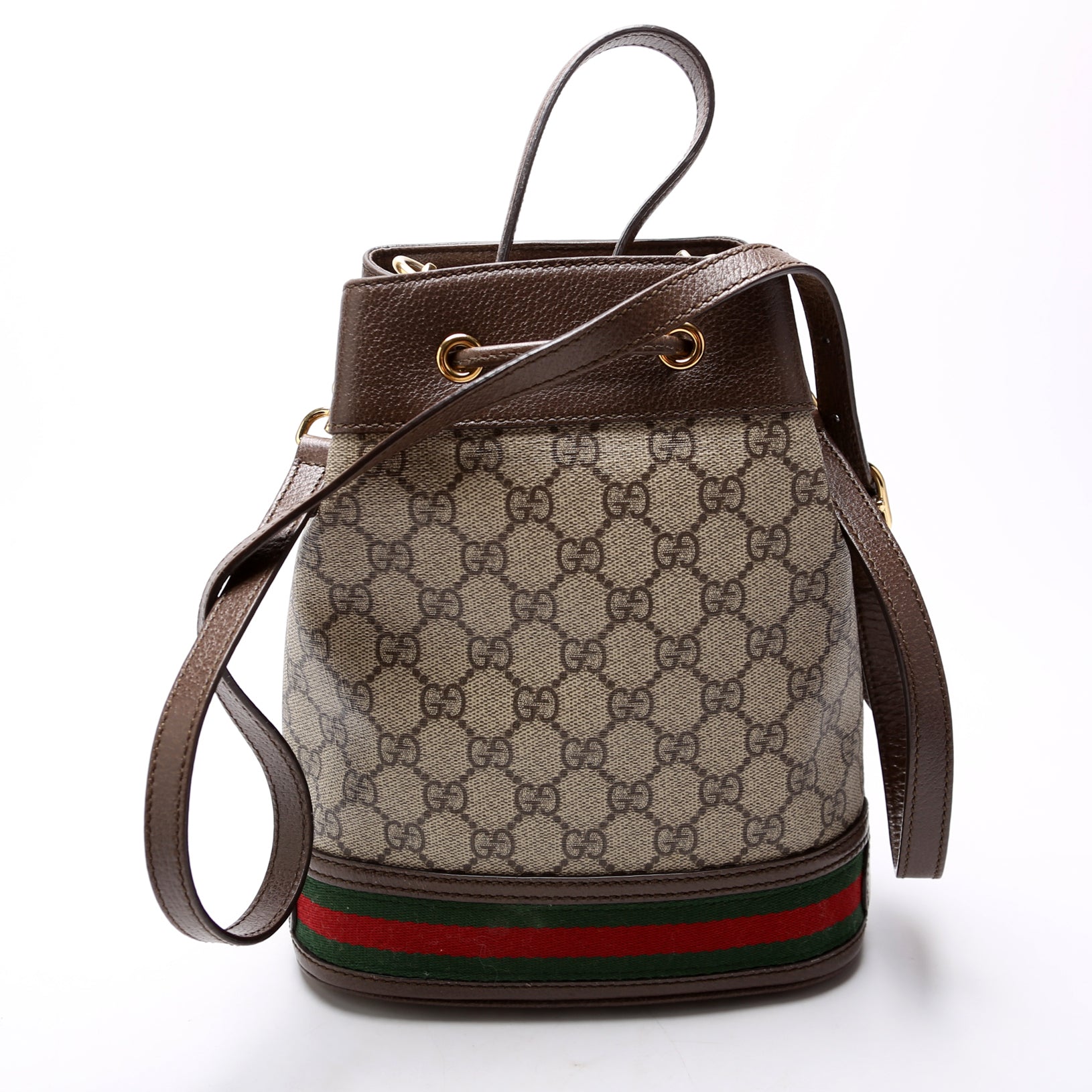 Gucci Ophidia Flora Brown Bucket Bag