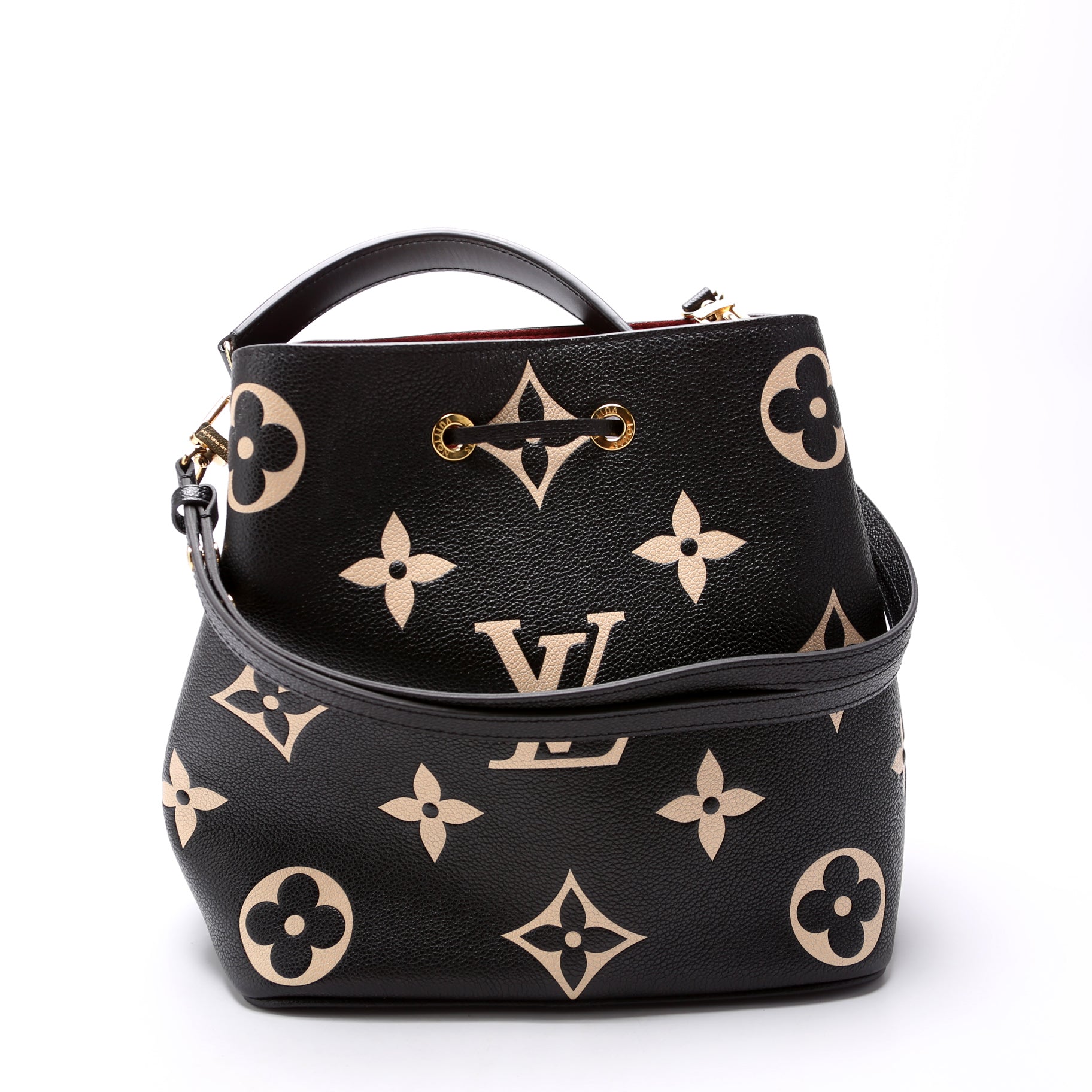 Louis Vuitton Neonoe MM Bicolor Empreinte Black Handbag