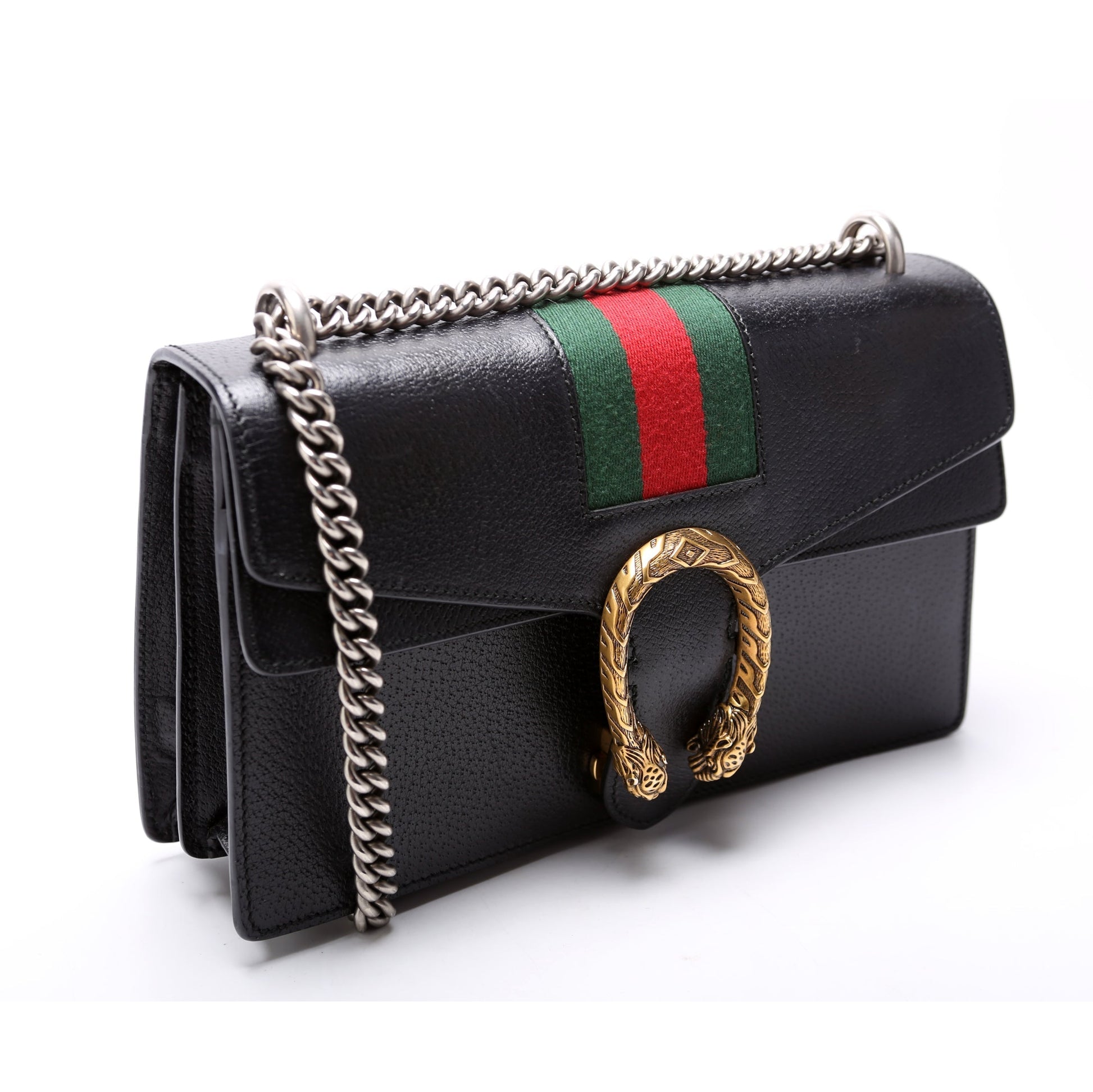 Gucci Dionysus Leather Black Small Shoulder Bag