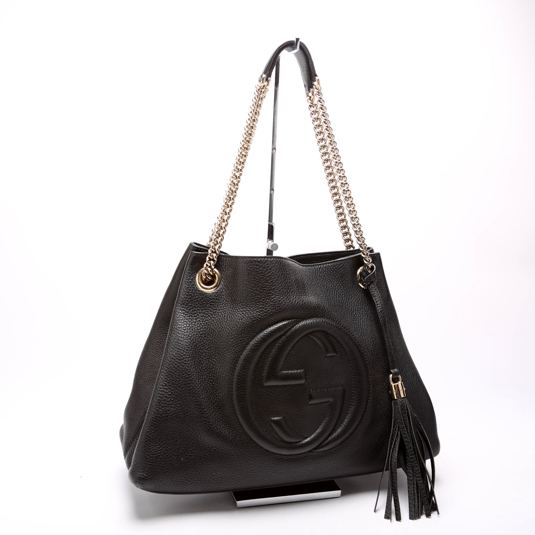 Gucci Soho Leather Black Medium Shoulder Bag