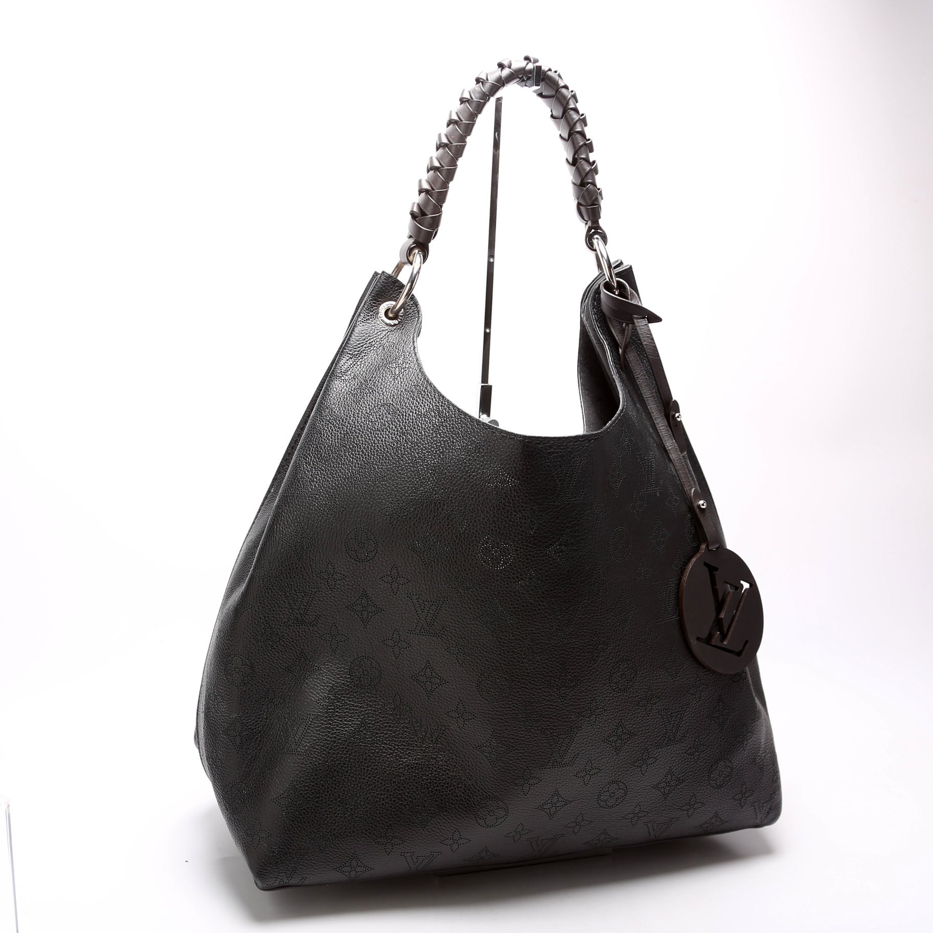 Louis Vuitton Carmel Mahina Black Handbag