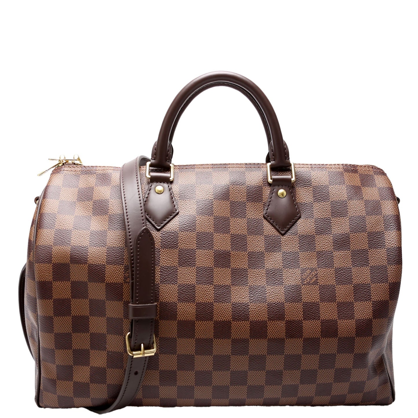 Louis Vuitton Speedy 35 Bandouliere Ebene Damier Handbag Ebene 10