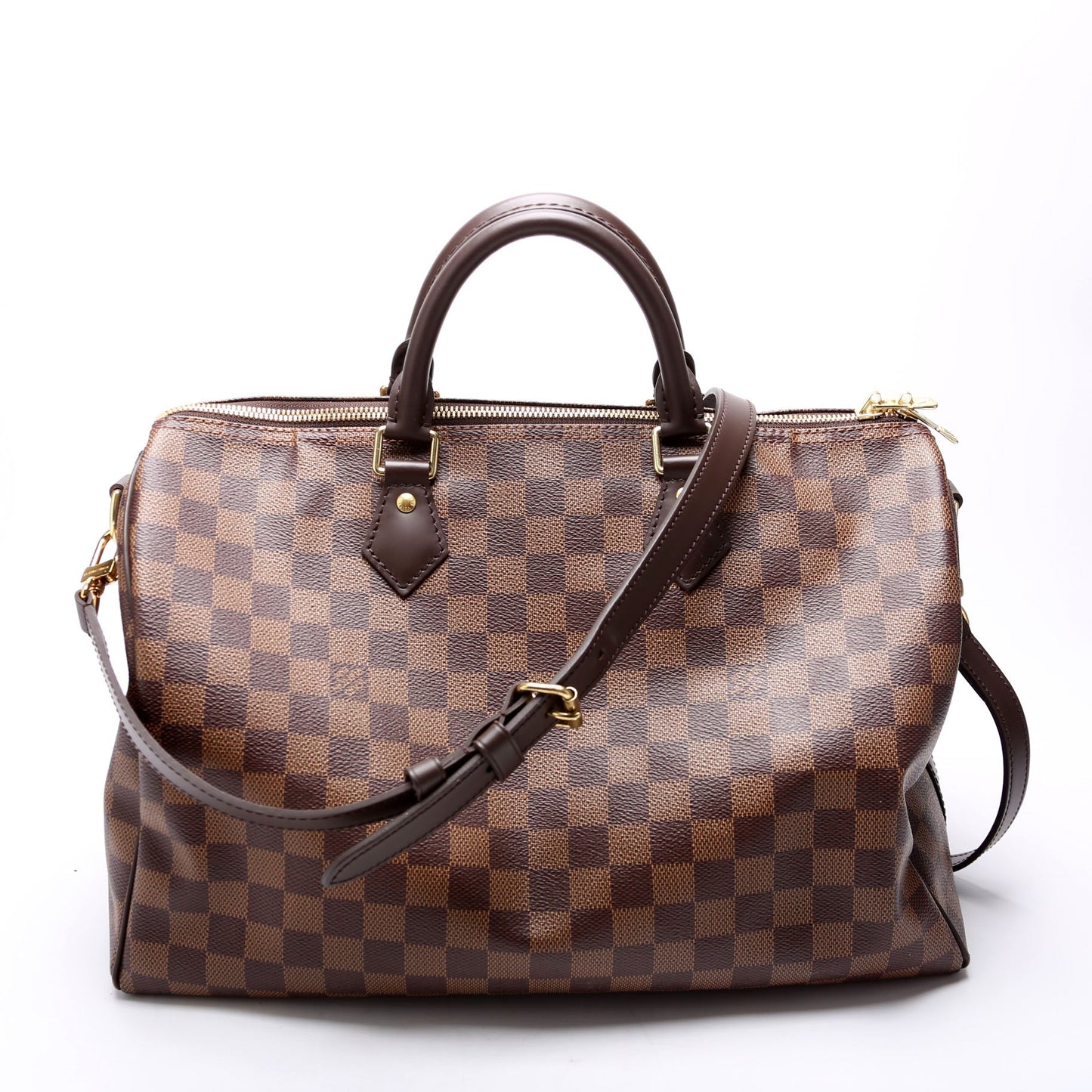 Louis Vuitton Speedy 35 Bandouliere Ebene Damier Handbag Ebene 10