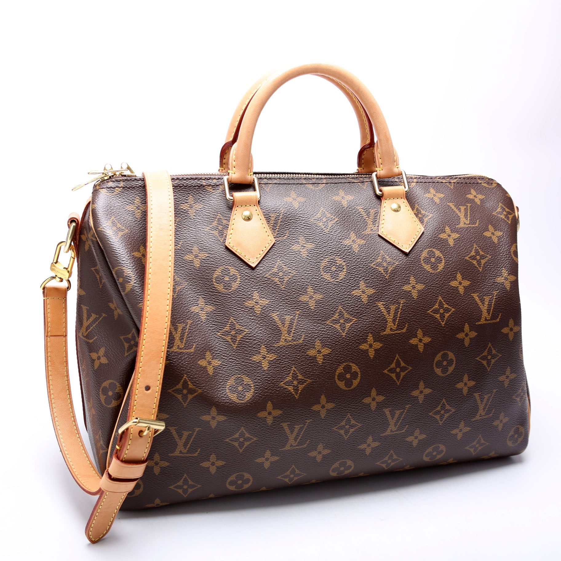 Louis Vuitton Speedy 35 Bandouliere Monogram Handbag Monogram 4