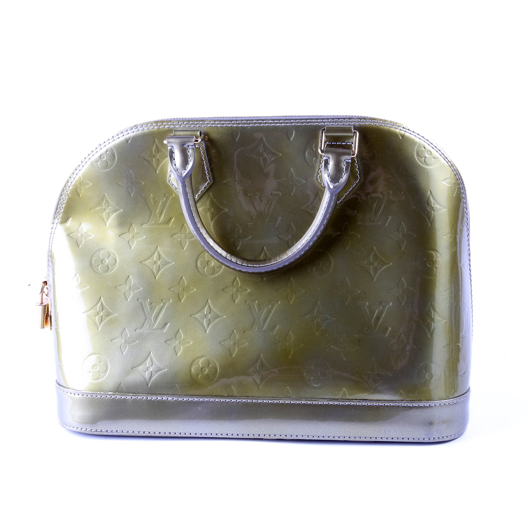 Louis Vuitton Alma PM Vernis Green Handbag