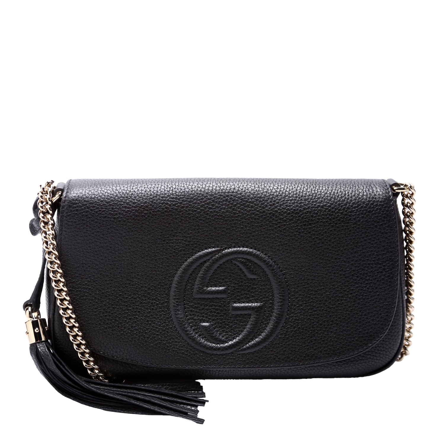 Gucci Soho Black Medium Chain Crossbody Bag