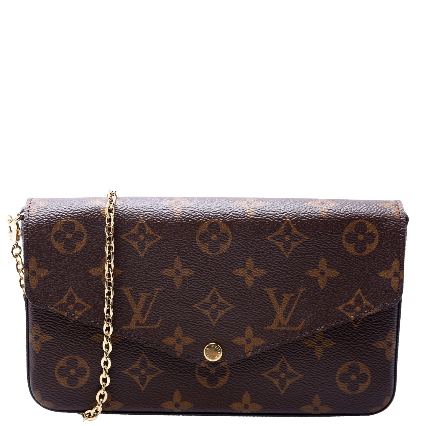 Louis Vuitton Pochette Felicie Berry Monogram Clutch Bag Berry 3