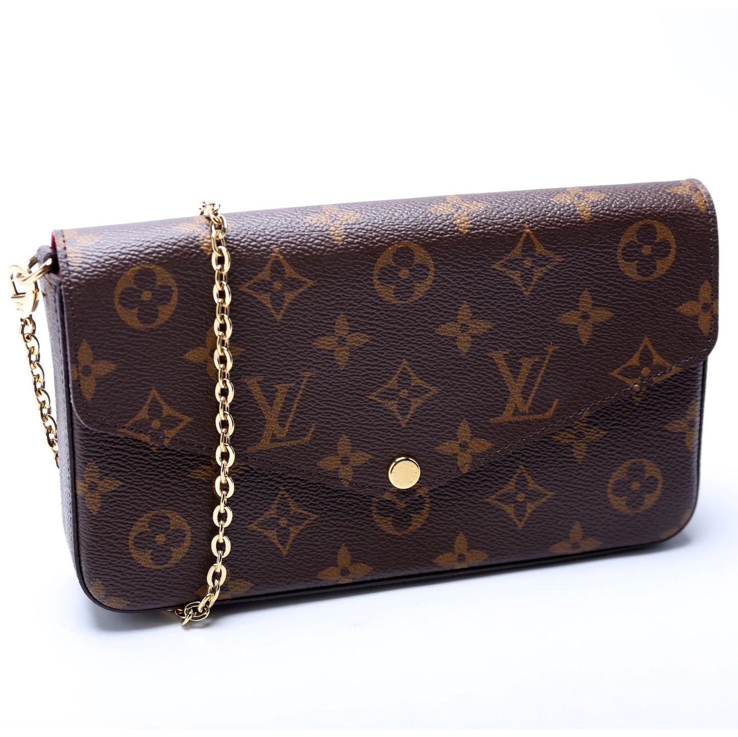 Louis Vuitton Pochette Felicie Berry Monogram Clutch Bag Berry 3