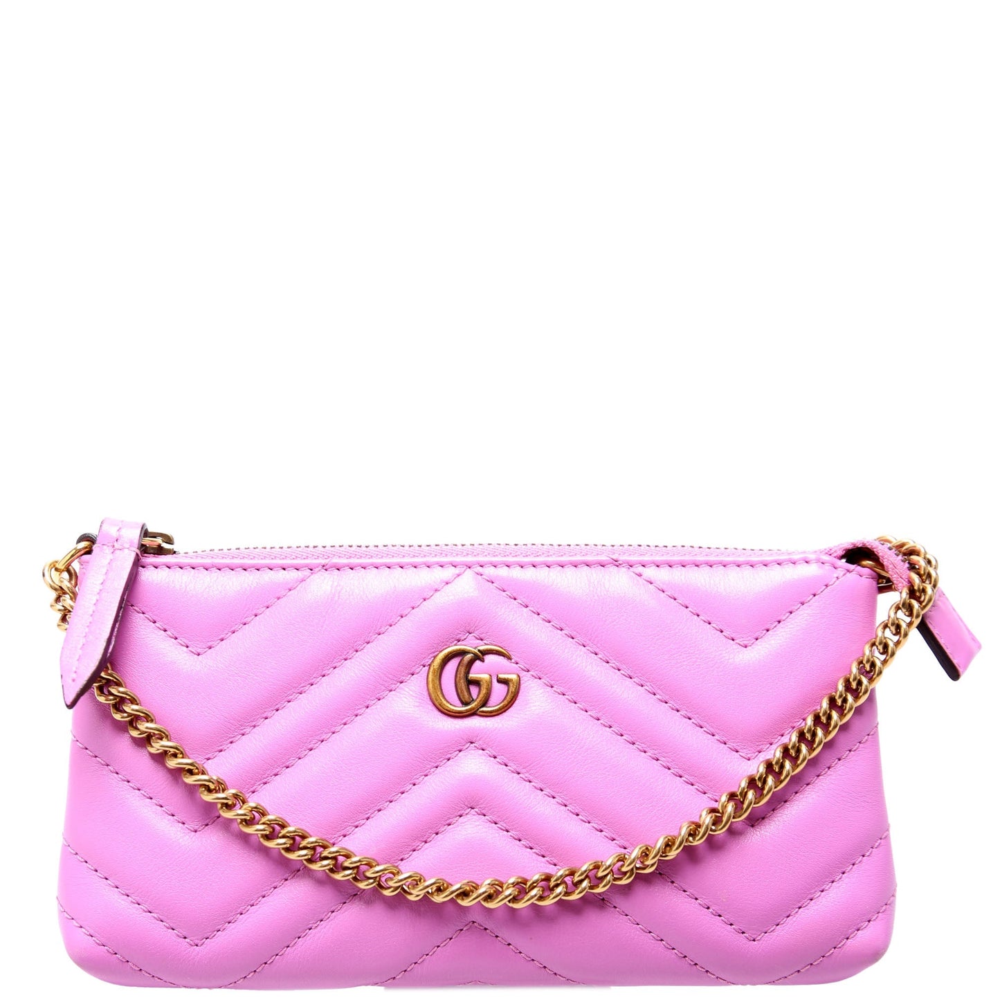 Gucci GG Marmont Purple Mini Chain Travel Bag