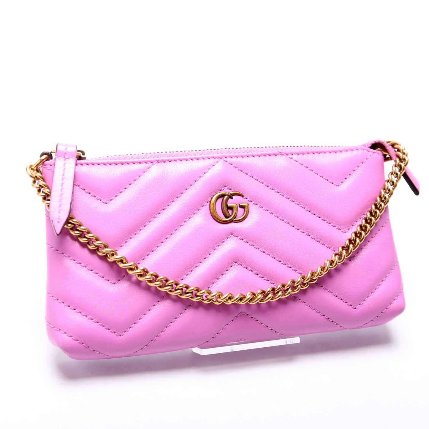 Gucci GG Marmont Purple Mini Chain Travel Bag