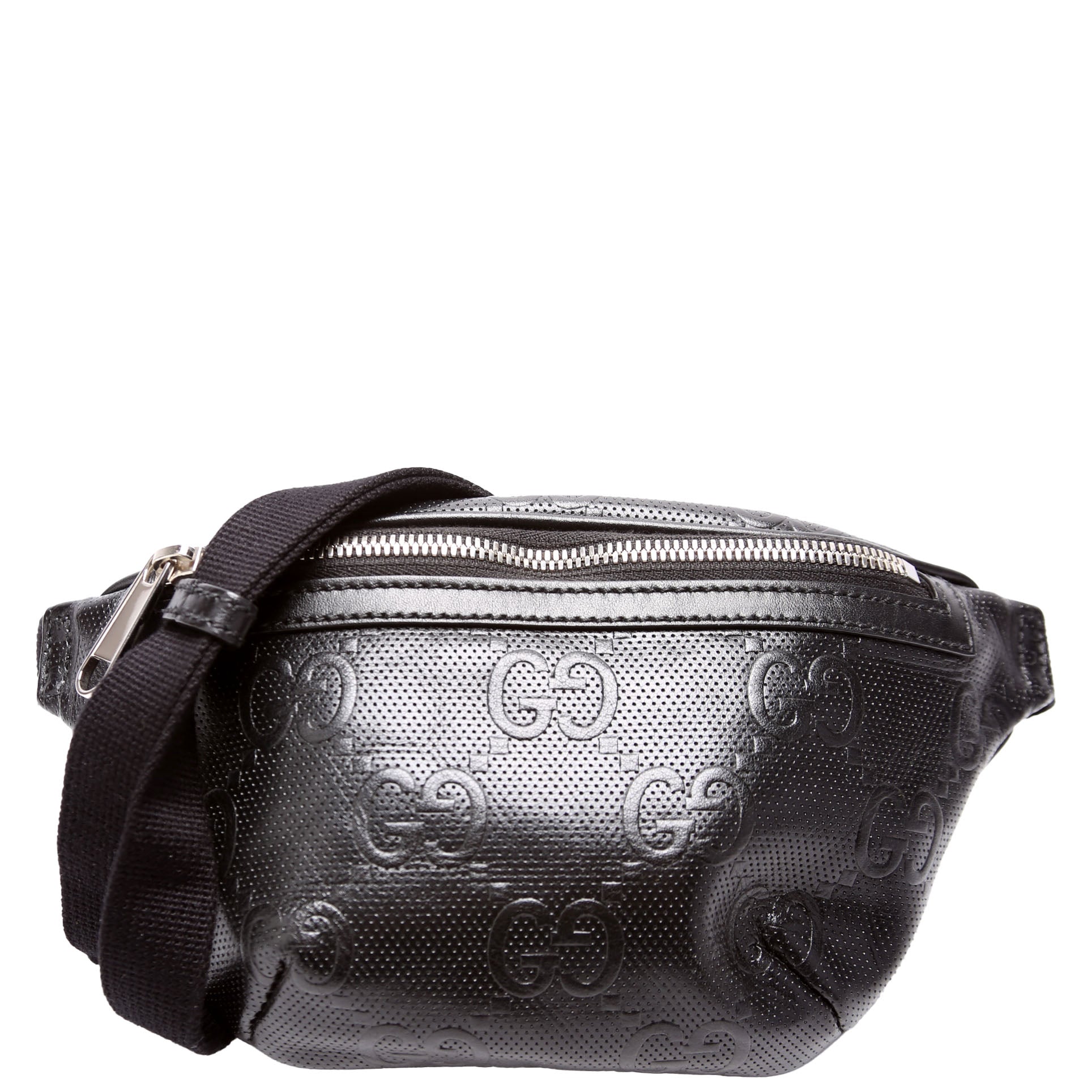 Gucci GG Embossed Black Belt 4