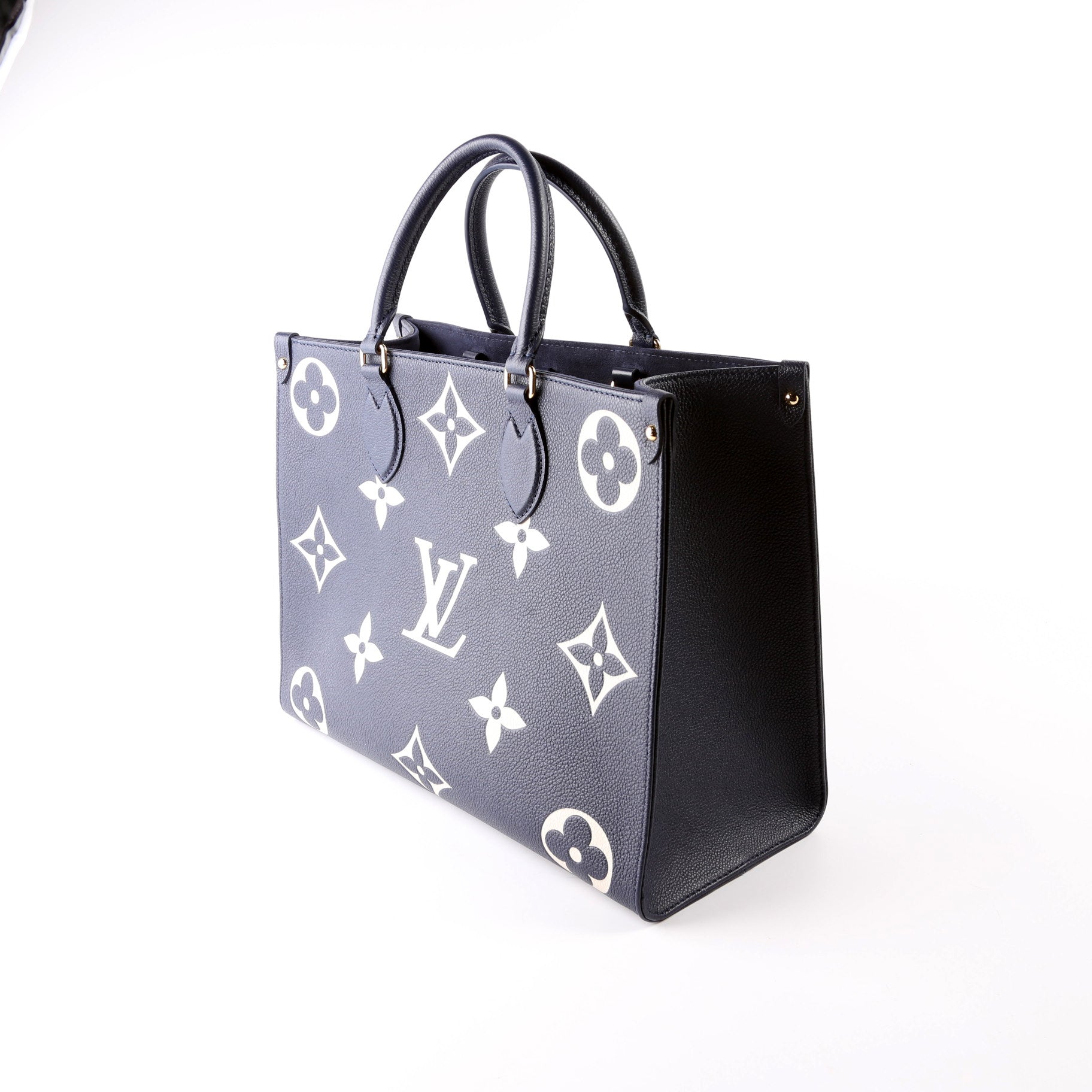 Louis Vuitton ONTHEGO MM Bicolor Navy Empreinte Handbag