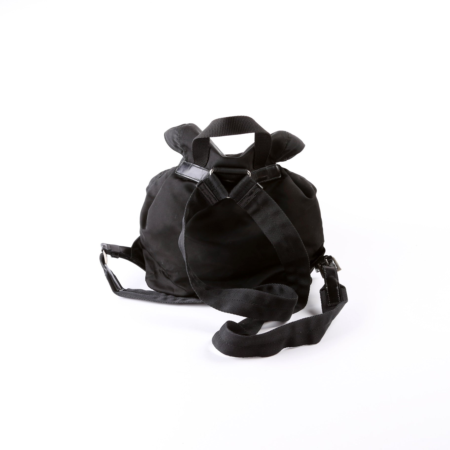 Prada Backpack Bag Nylon Black