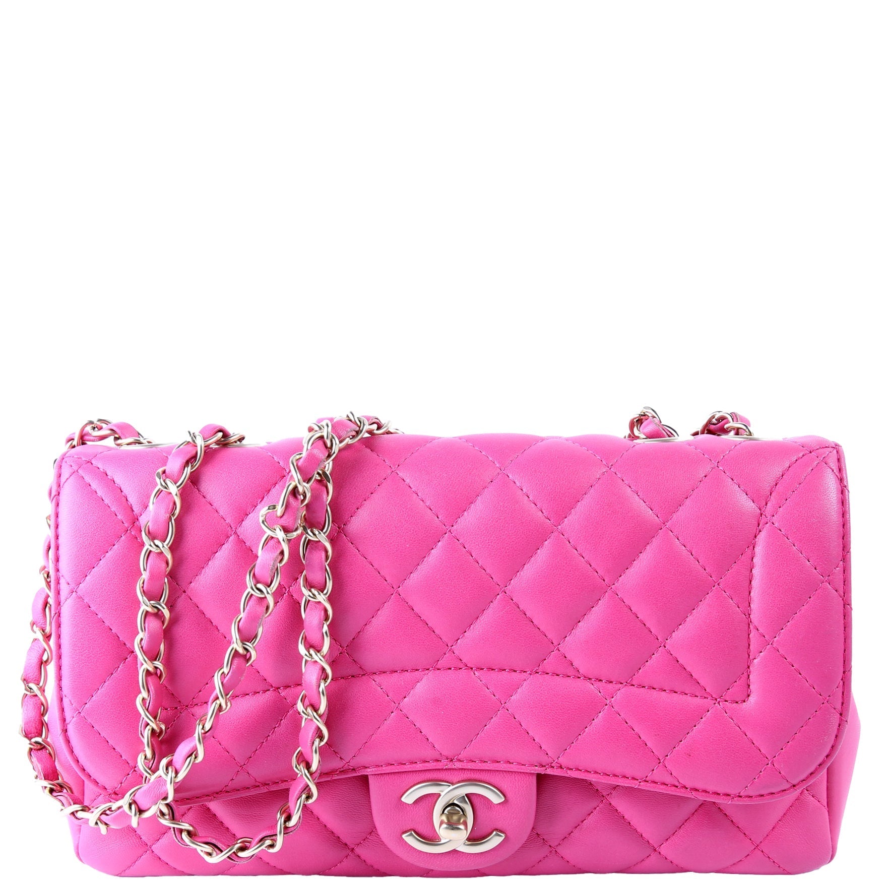 Chanel Mademoiselle Flap Quilted Lambskin 21M Pink Handbag