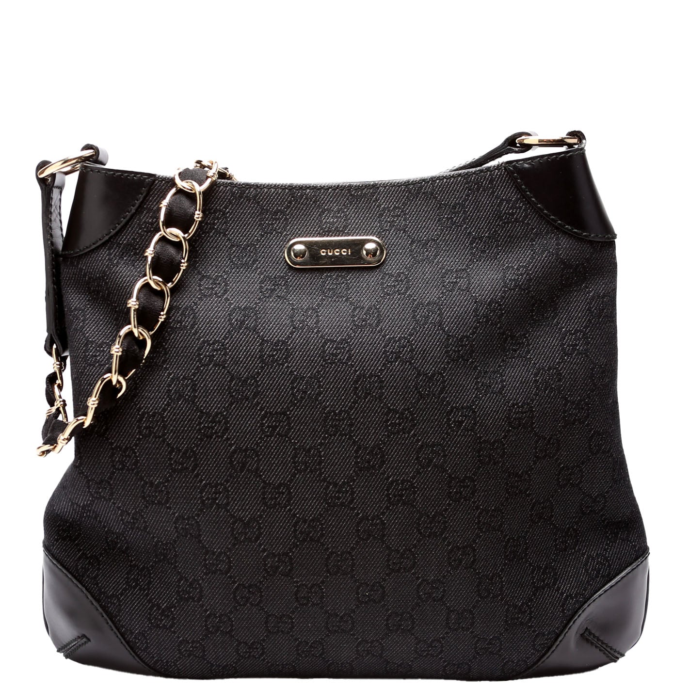 Gucci GG Capri Canvas Black Chain Hat