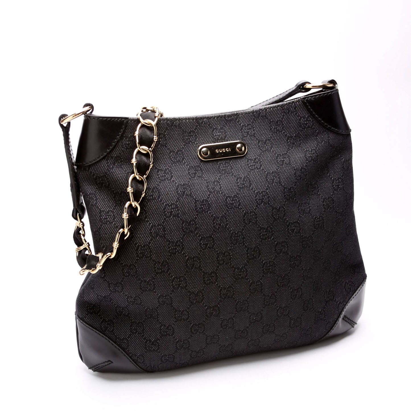 Gucci GG Capri Canvas Black Chain Hat