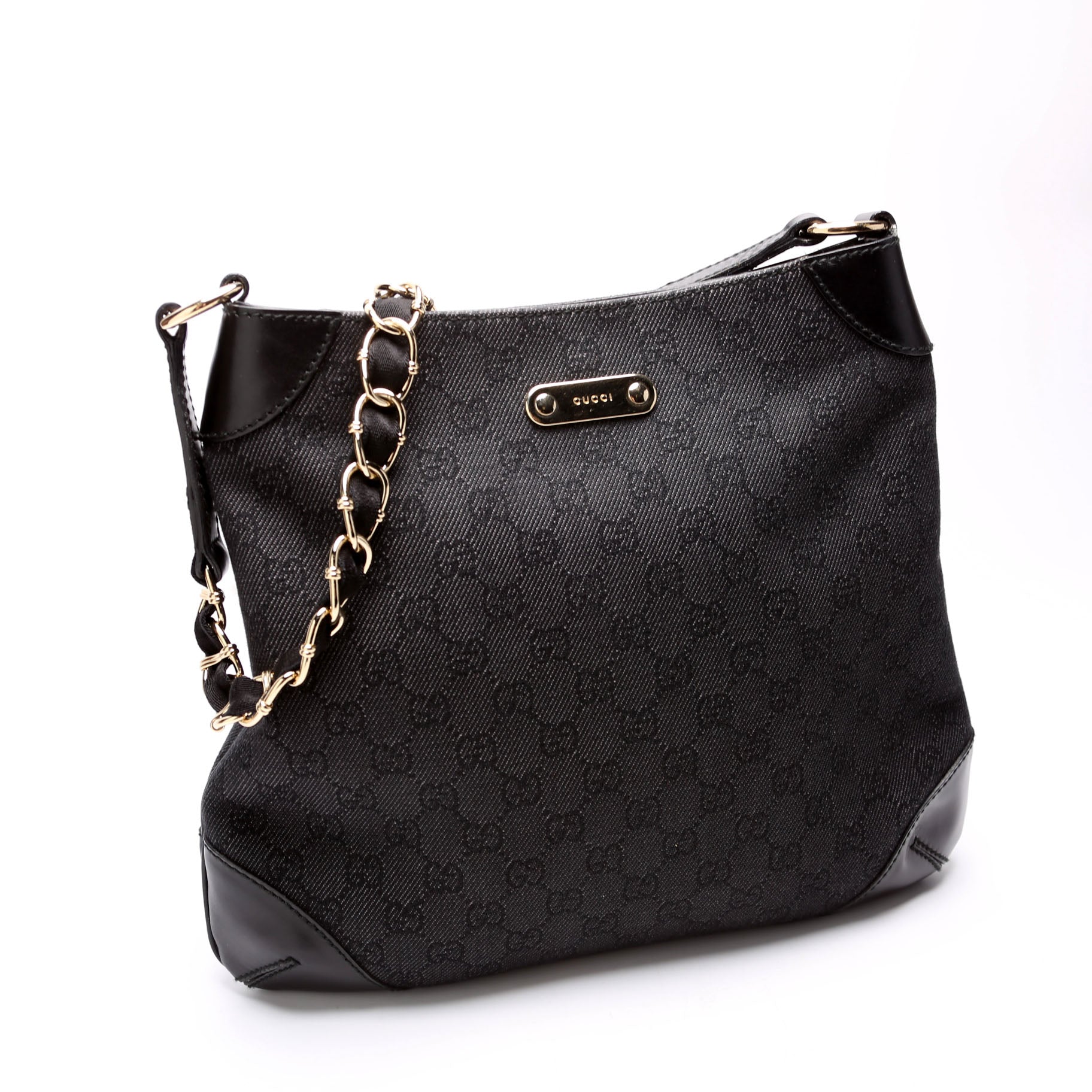 Gucci GG Capri Canvas Black Chain Hat