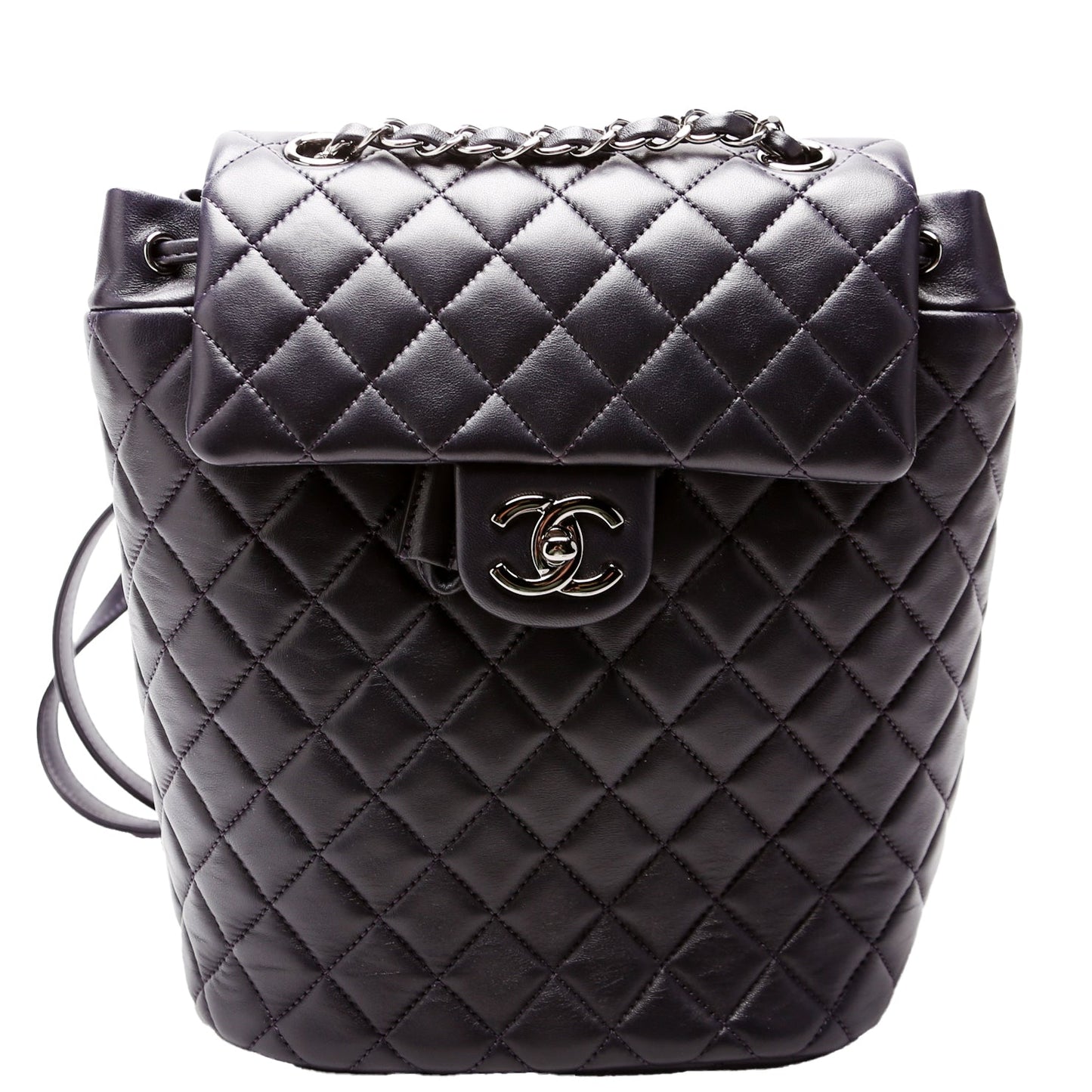 Chanel Urban Spirit Backpack Lambskin Navy Small