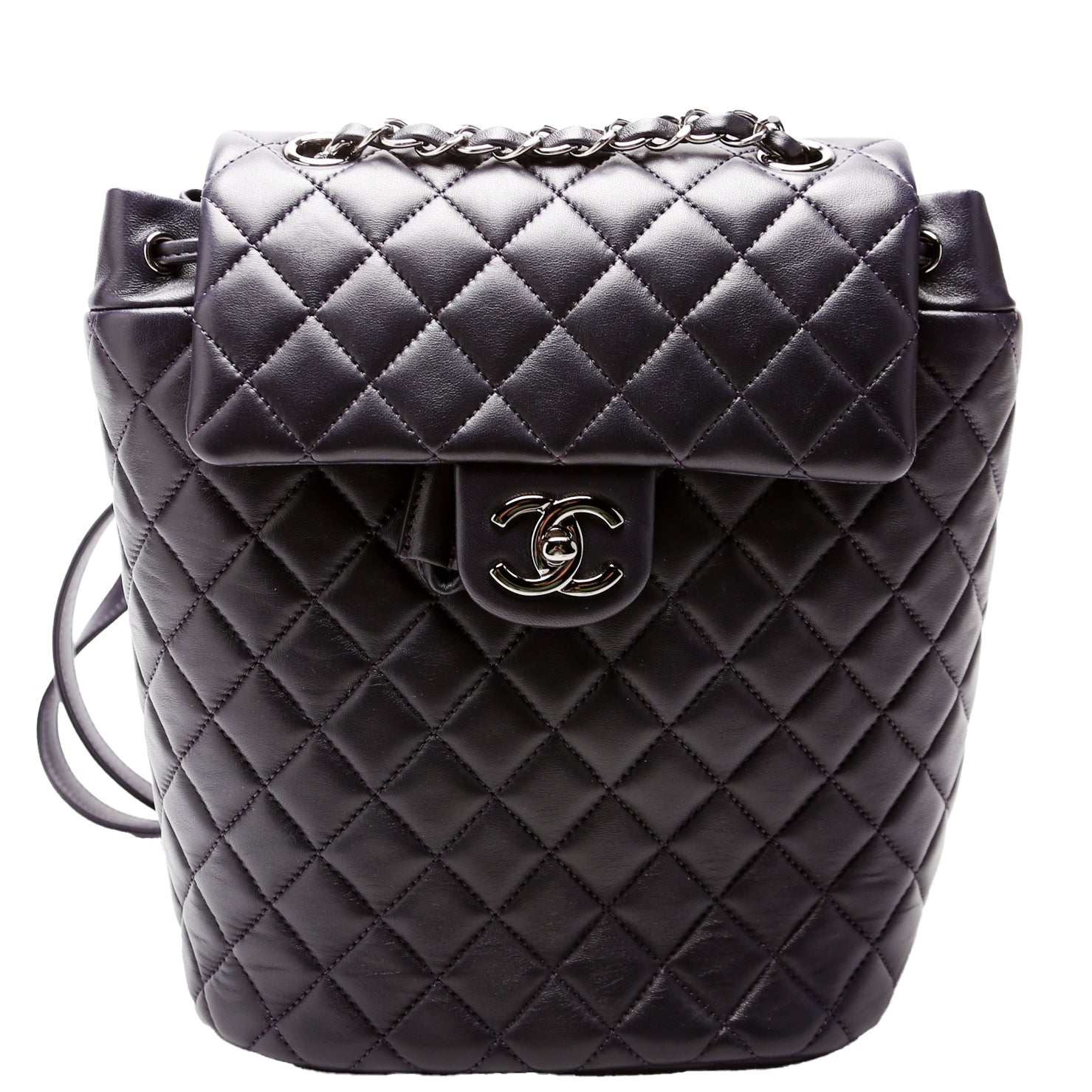 Chanel Urban Spirit Backpack Lambskin Navy Small