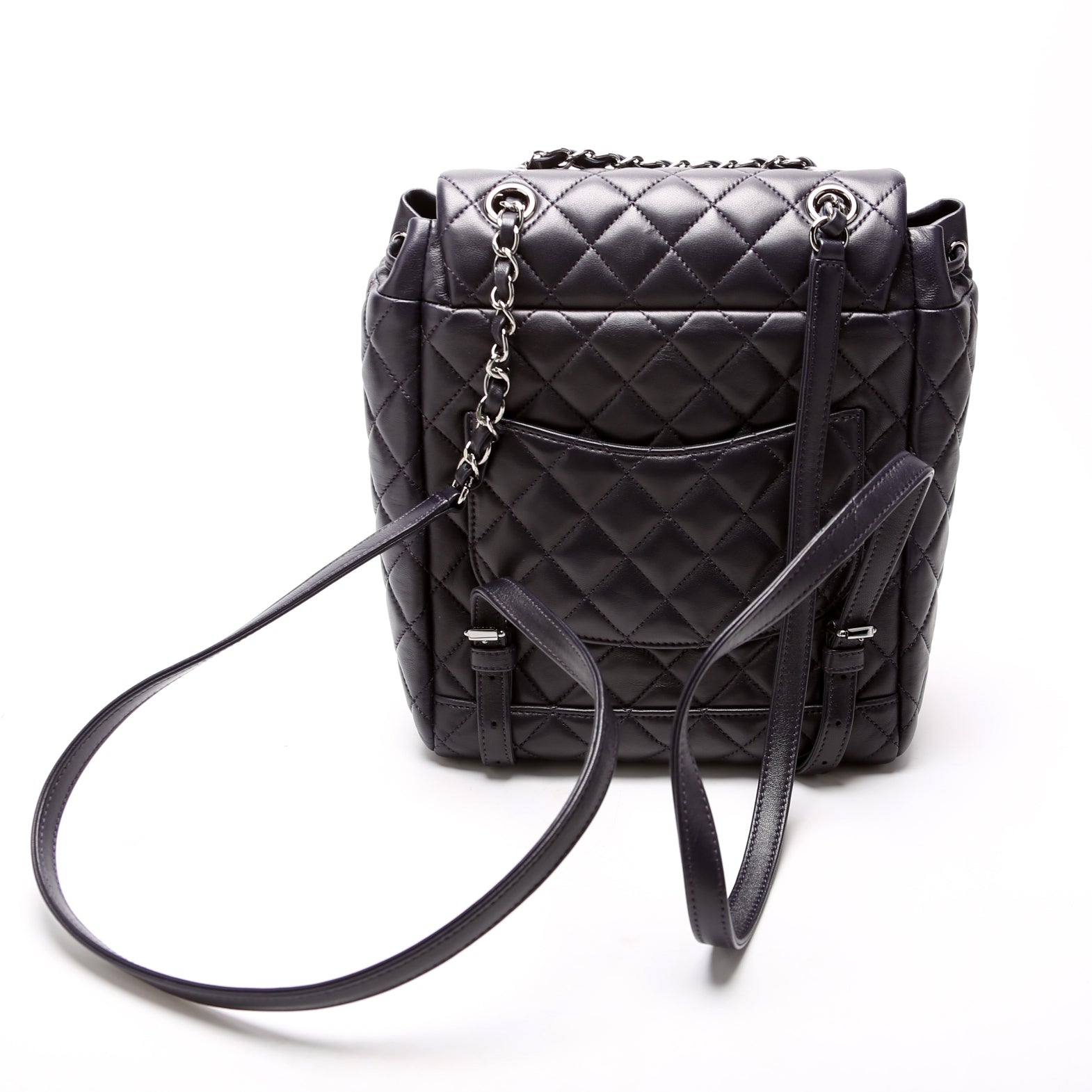 Chanel Urban Spirit Backpack Lambskin Navy Small