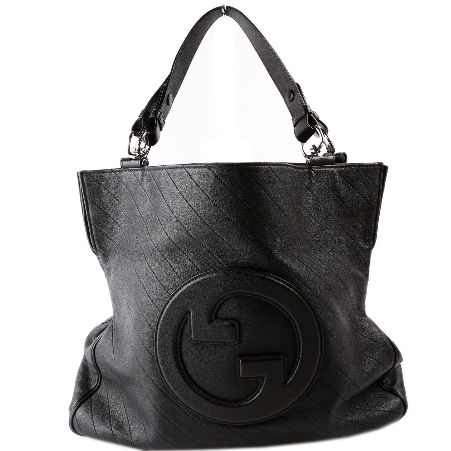 Gucci Blondie Leather Black Medium Tote Bag