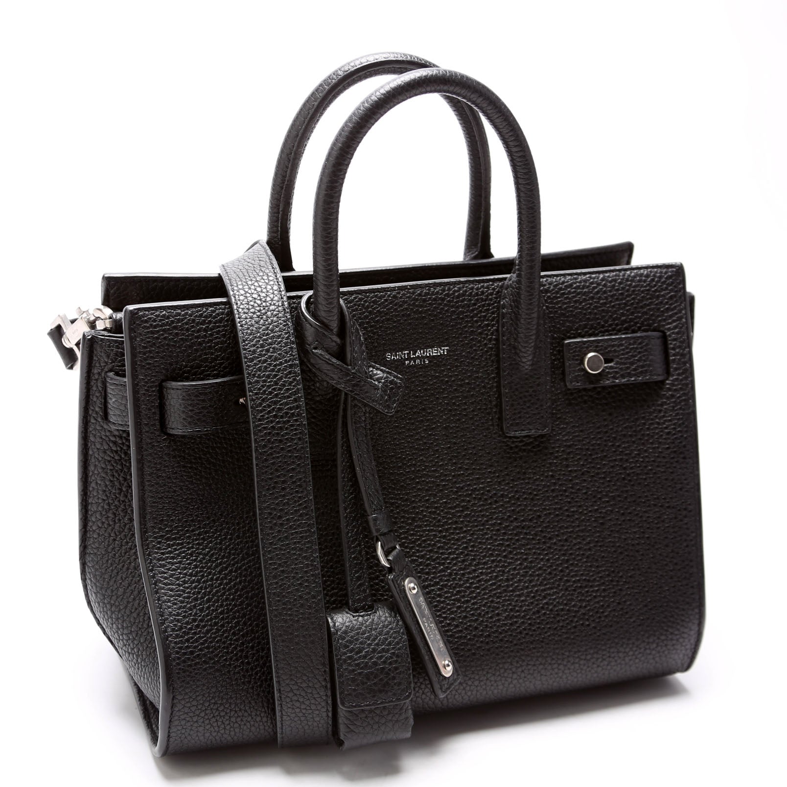 YSL Saint Laurent Saint Laurent Sac De Jour Baby Souple Black Travel Bag