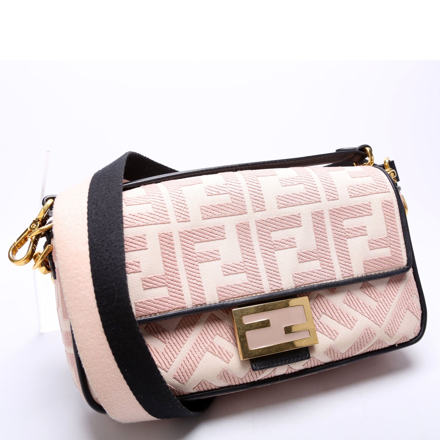 Fendi Ff Jacquarduette 8Br600 Bag Pink Travel Bag
