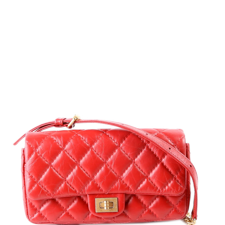 Chanel 2.55 Reissue Quilted Belt 26M Red