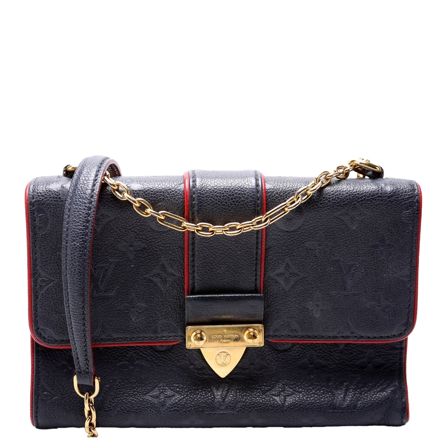 Louis Vuitton Saint Sulpice Navy PM Empreinte Handbag