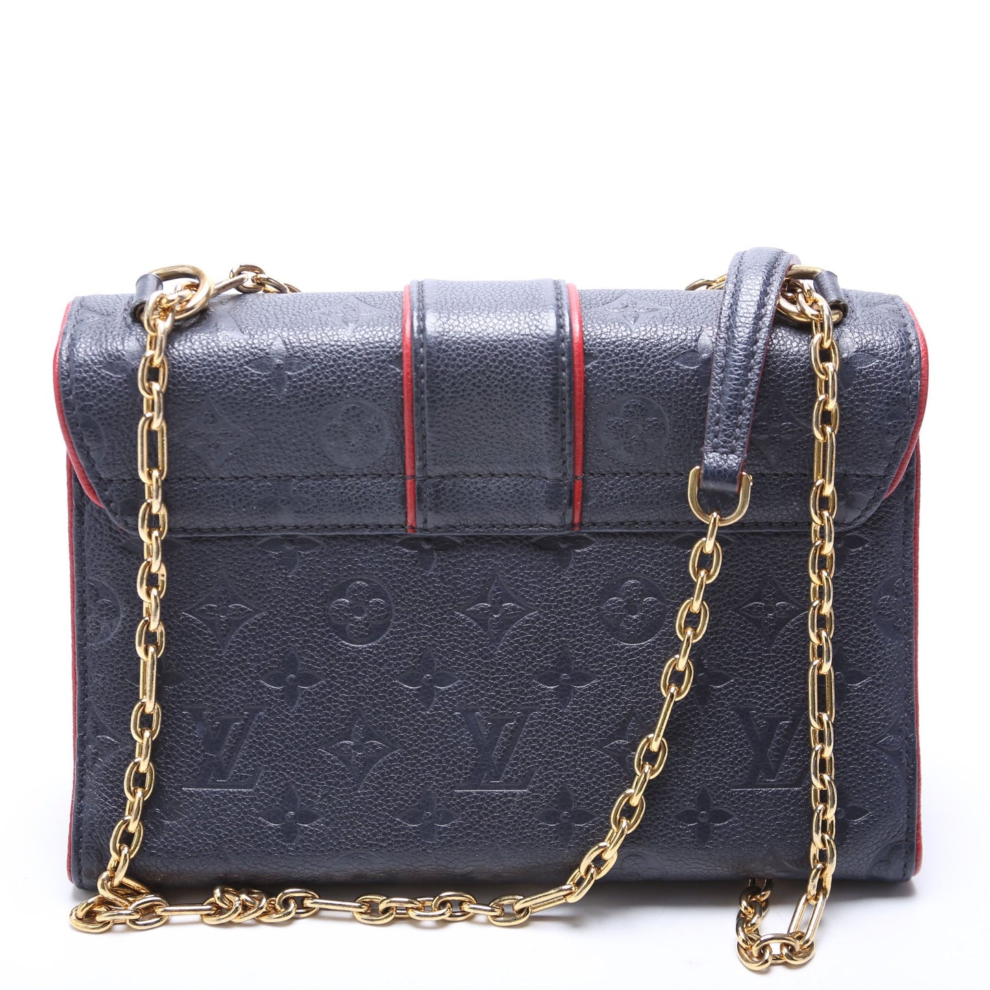Louis Vuitton Saint Sulpice Navy PM Empreinte Handbag