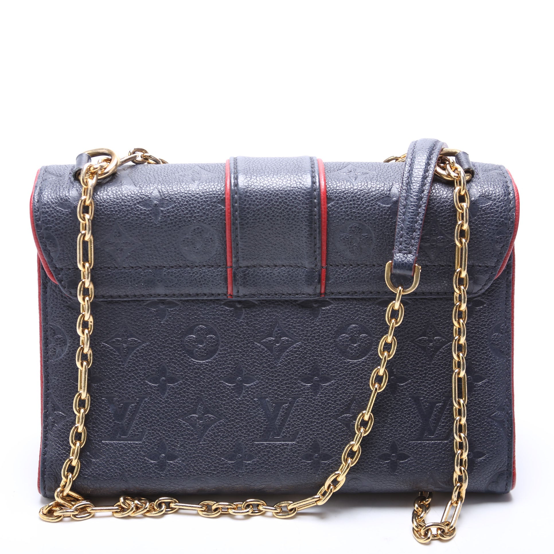 Louis Vuitton Saint Sulpice Navy PM Empreinte Handbag