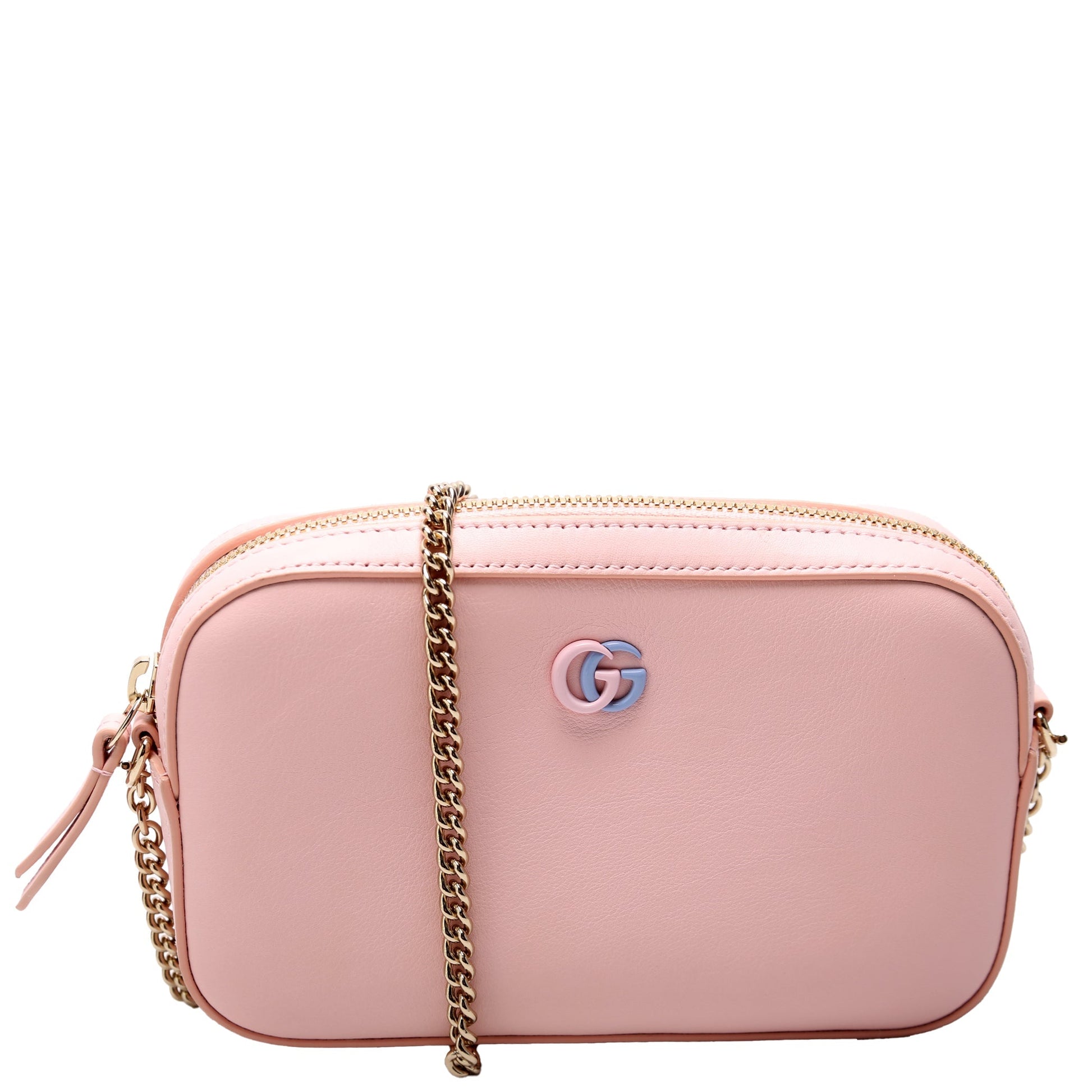 Gucci GG Marmont Super Leather Pink Mini Shoulder Bag