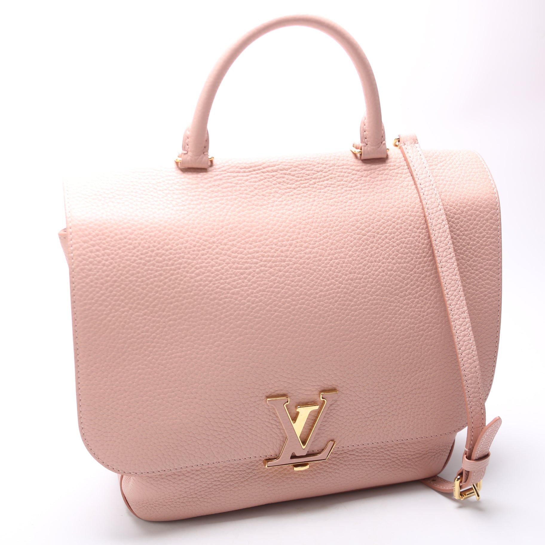 Louis Vuitton Volta Taurillon Nude Leather Handbag