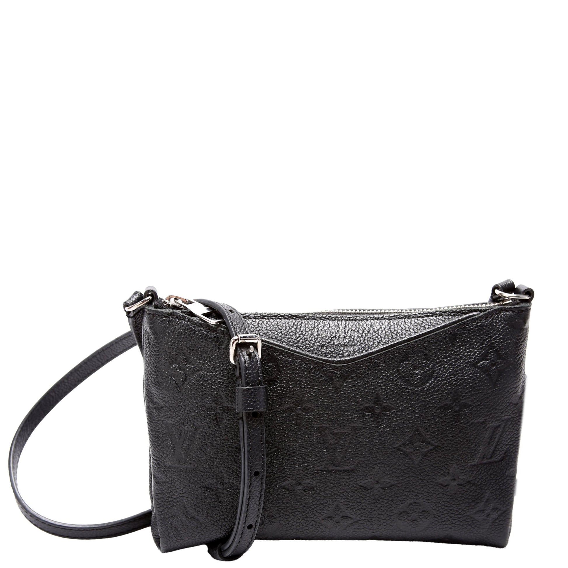 Louis Vuitton Pallas Uniformes Empreinte Black Clutch Bag Black 3