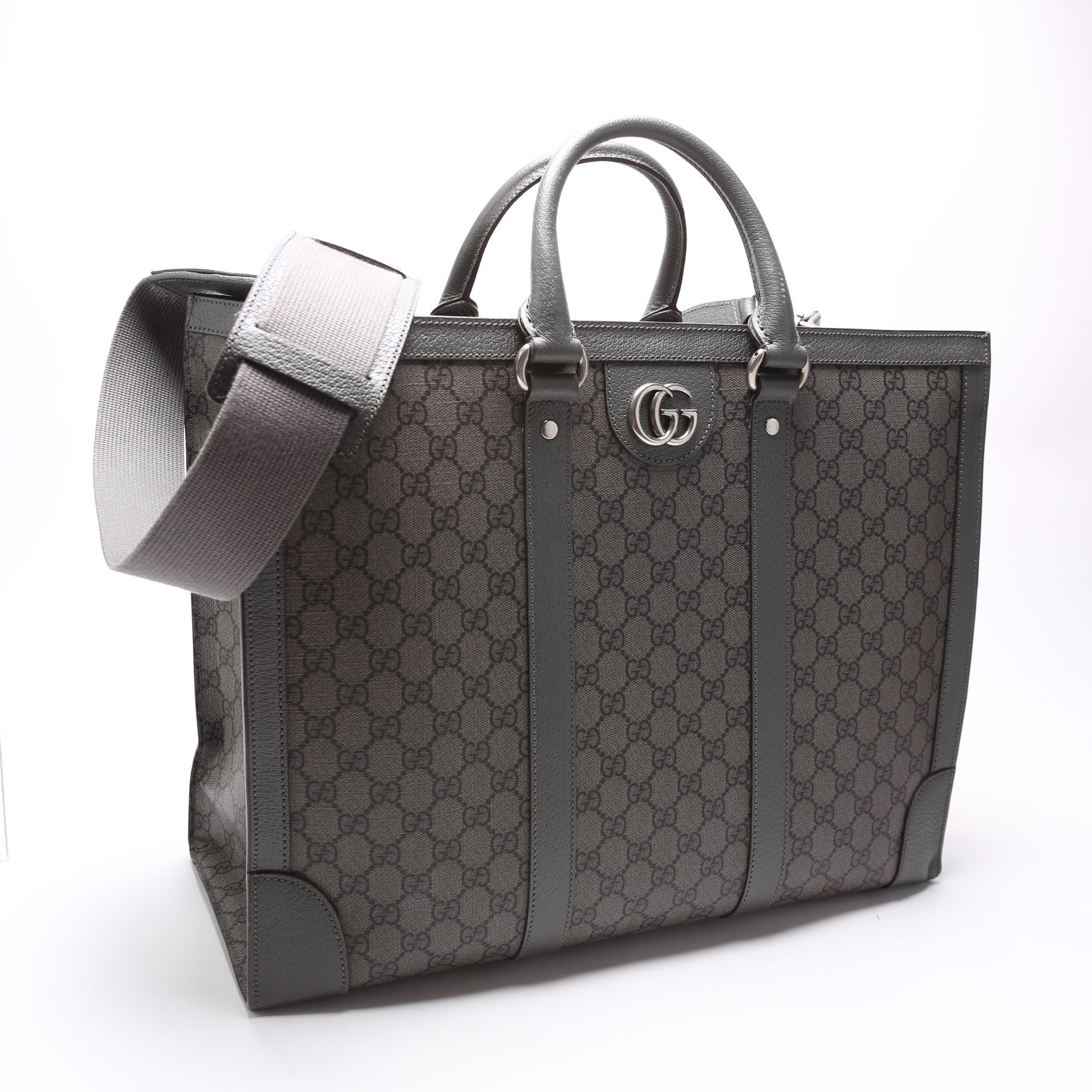 Gucci GG Supreme Ophidia Grey Large Tote Bag