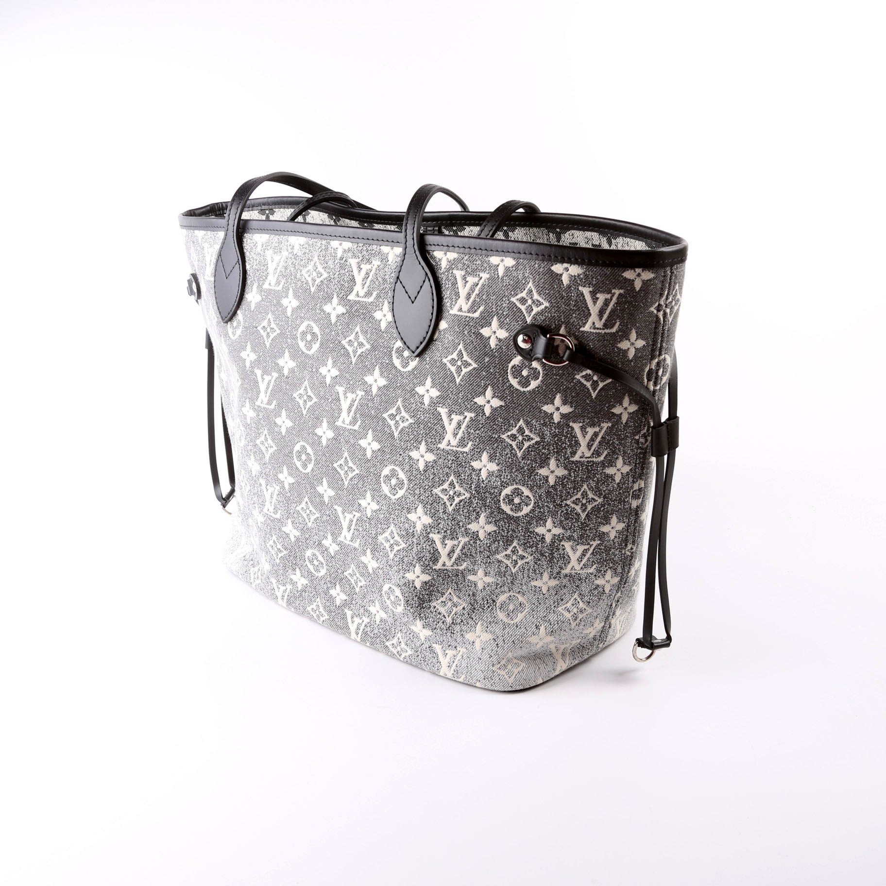 Louis Vuitton Neverfull MM Denim Jacquard Monogram Tote Bag