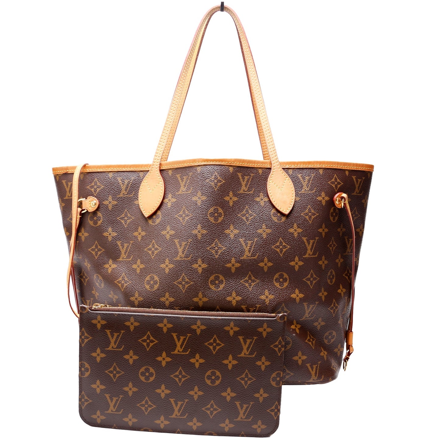 Louis Vuitton Neverfull MM Interior Monogram Yellow Wallet Case