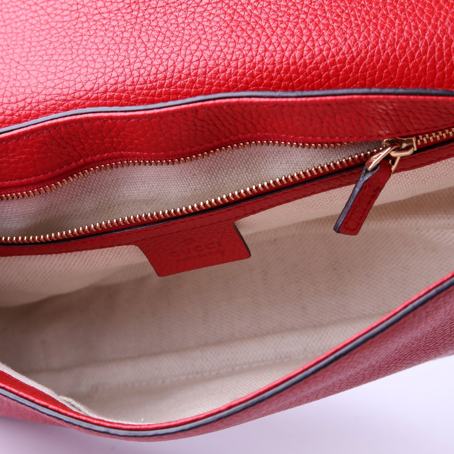 Gucci Soho Tassel Red Chain Flap Handbag