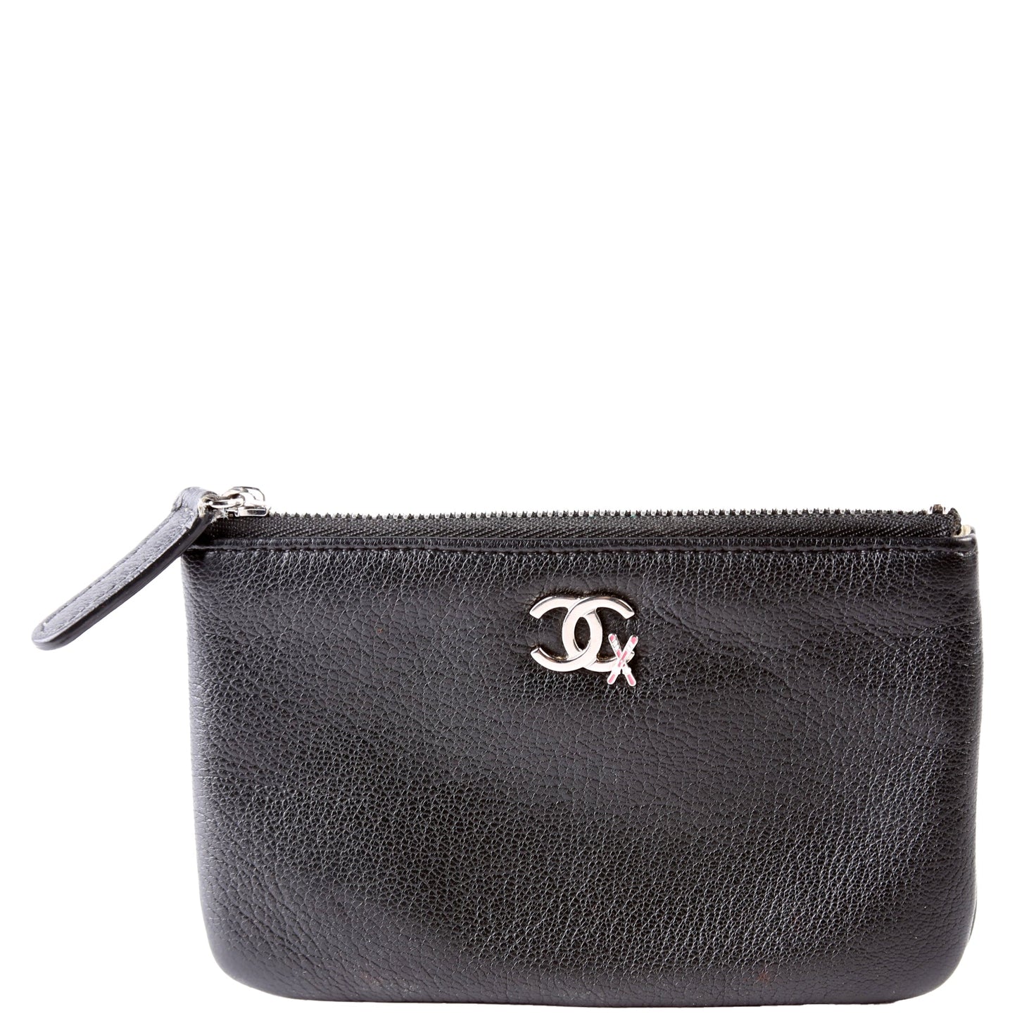 Chanel Mini O Case Lucky Ski Chevron Black