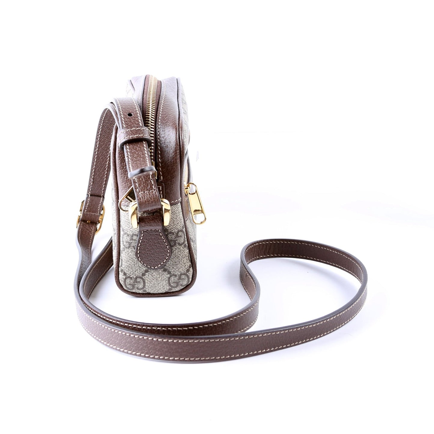 Gucci GG Supreme Ophidia Brown Mini Travel Bag